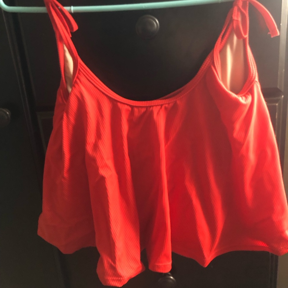 Kortni Jean swing bathing suit top - red size small